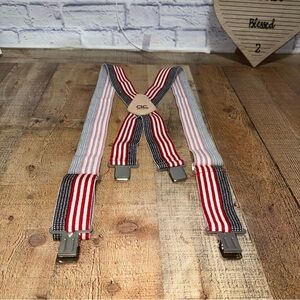 CLC Custom LeatherCraft Wide United States Flag Adjustable Elastic Suspenders
